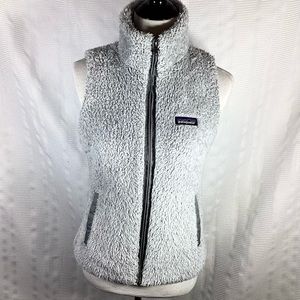 Patagonia Salt Grey Los Gatos Fleece Vest Jacket Women’s Size Medium